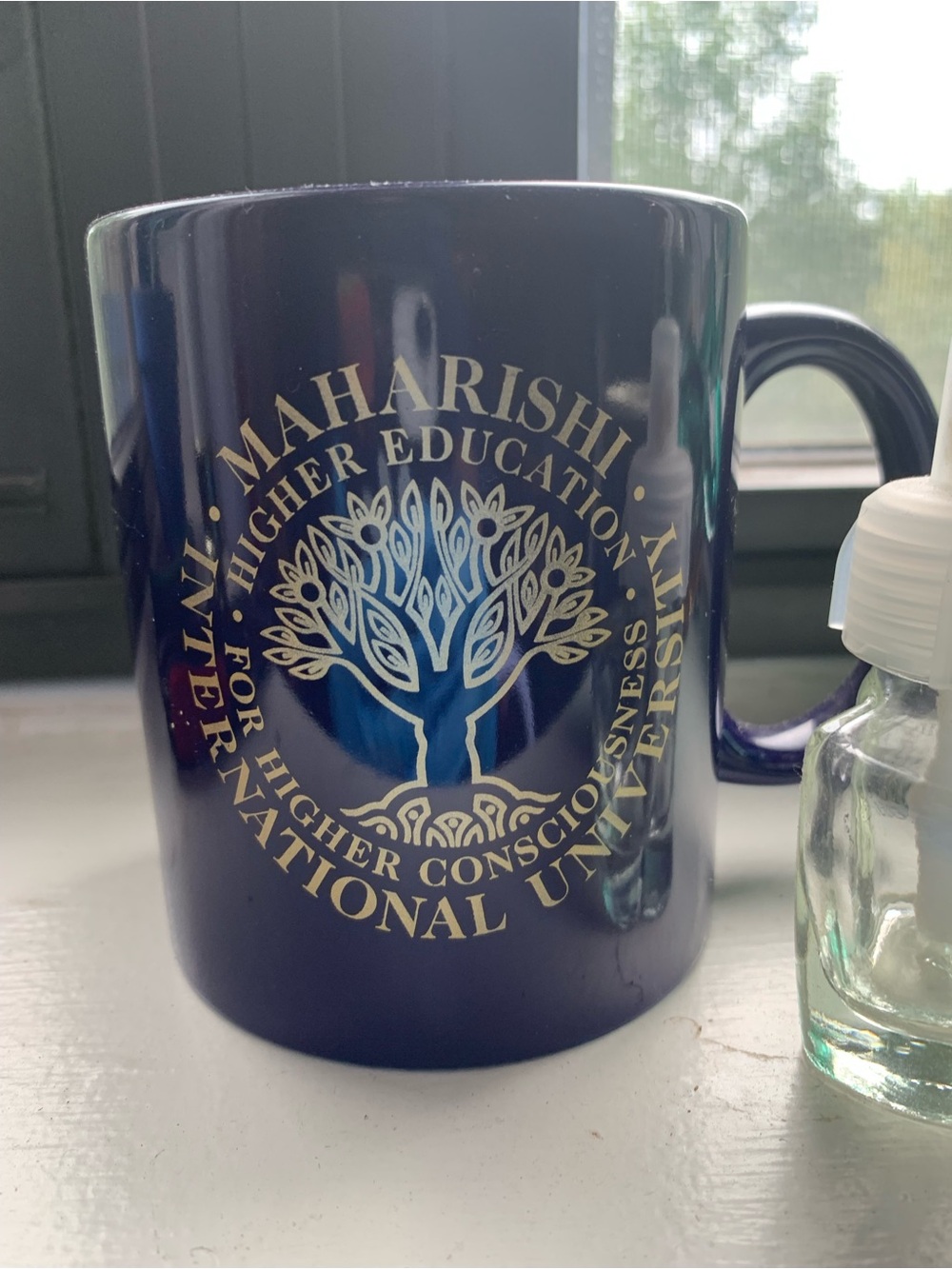 Navy Blue Ceramic Logo Mug